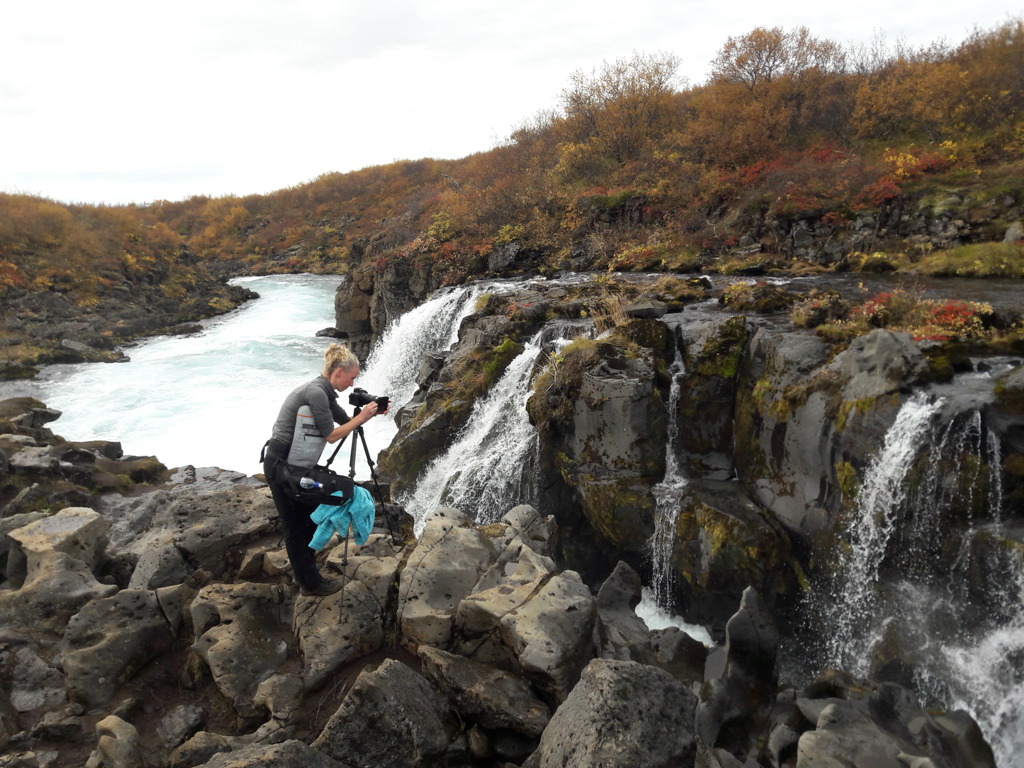 Fotograferen op weg naar de Bruarfoss