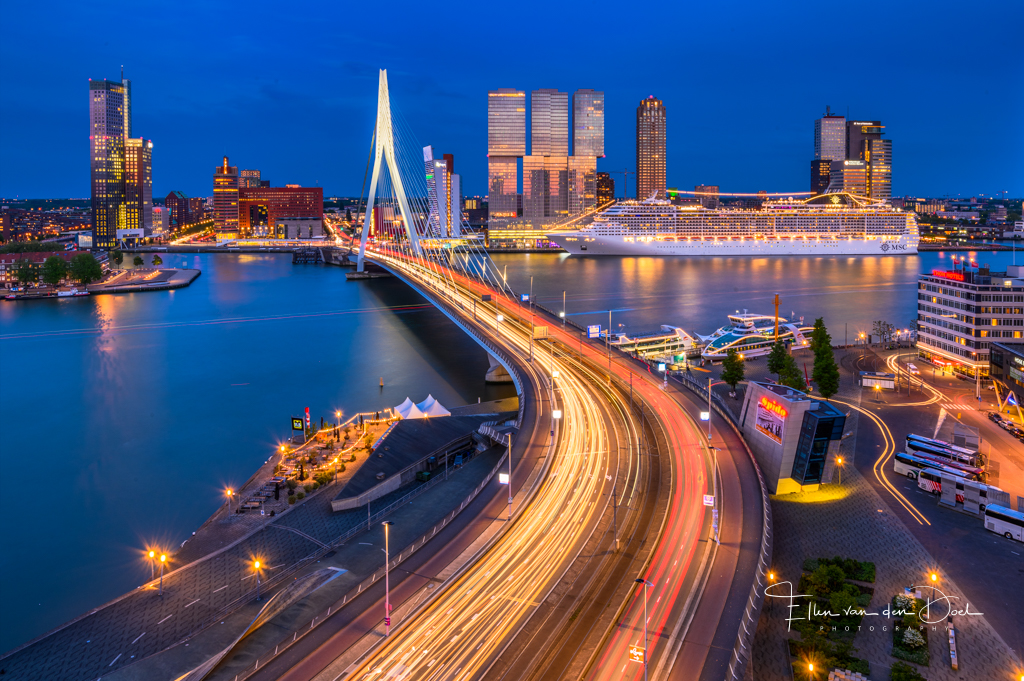 De skyline van Rotterdam