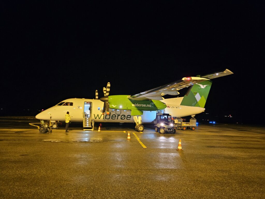 Vlucht naar Leknes - Lofoten