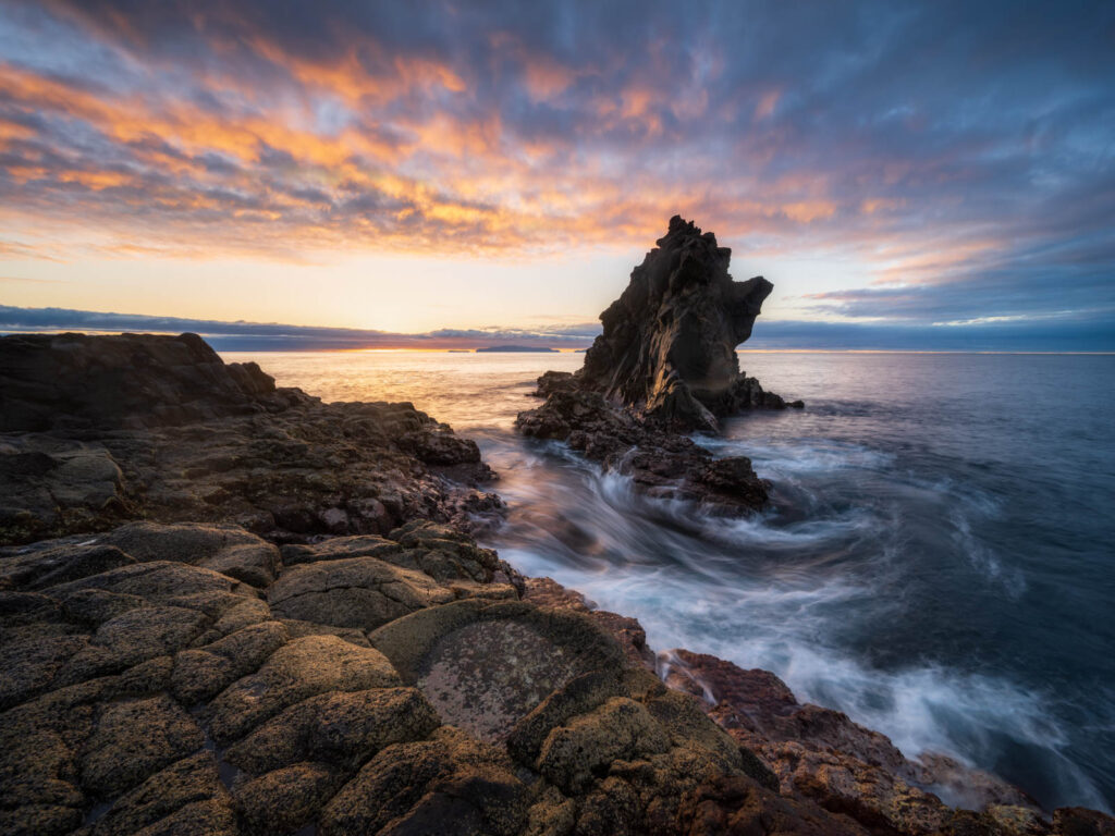 Zonsopkomst aan zee tijdens de fotoreis Madeira